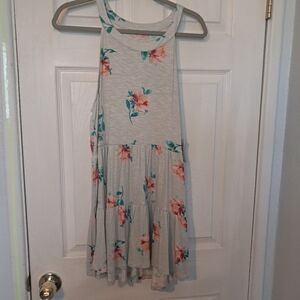 Torrid Floral Sleeveless Tiered Look Top